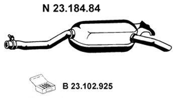 EBERSPACHER 2318484 Глушник вихлопних газів кінцевий