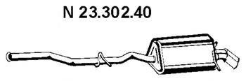 EBERSPACHER 2330240 Глушник вихлопних газів кінцевий