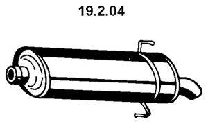 EBERSPACHER 19204 Глушник вихлопних газів кінцевий