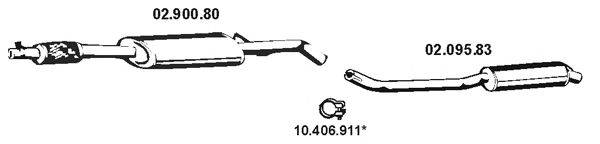 EBERSPACHER 022039 Система випуску ОГ
