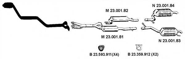 EBERSPACHER 232424 Система випуску ОГ