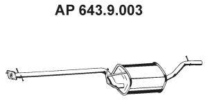 EBERSPACHER 6439003 Середній глушник вихлопних газів