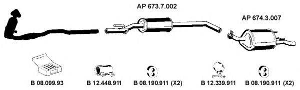 EBERSPACHER AP2275 Система випуску ОГ