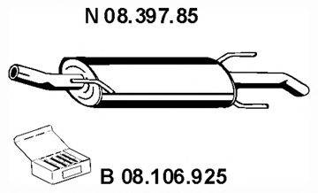 EBERSPACHER 0839785 Глушник вихлопних газів кінцевий