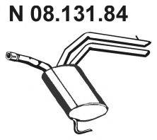 EBERSPACHER 0813184 Глушник вихлопних газів кінцевий