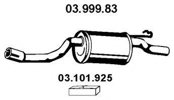 EBERSPACHER 0399983 Глушник вихлопних газів кінцевий