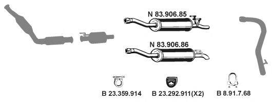 EBERSPACHER 232600 Система випуску ОГ