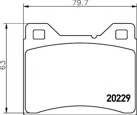 MINTEX MDB1026 Комплект гальмівних колодок, дискове гальмо