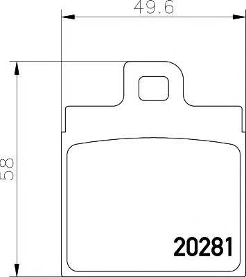 MINTEX MDB1090 Комплект гальмівних колодок, дискове гальмо