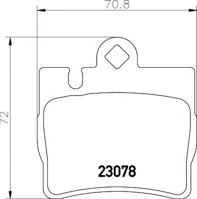 MINTEX MDB2071 Комплект гальмівних колодок, дискове гальмо