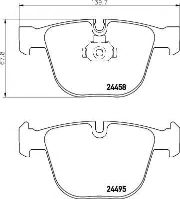 MINTEX MDB2879 Комплект гальмівних колодок, дискове гальмо