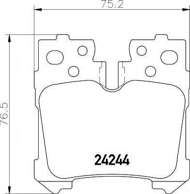 MINTEX MDB2760 Комплект гальмівних колодок, дискове гальмо