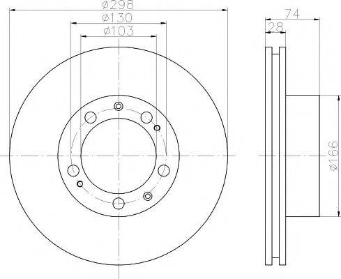 MINTEX MDC1133 гальмівний диск