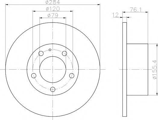 MINTEX MDC270 гальмівний диск