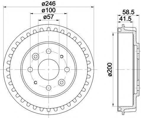 MINTEX MBD239 Гальмівний барабан