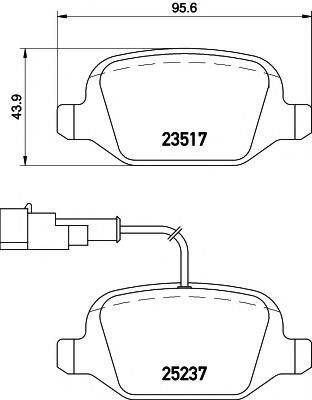 MINTEX MDB3213 Комплект гальмівних колодок, дискове гальмо