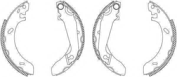 MINTEX MSK186 Комплект гальмівних колодок