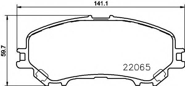 MINTEX MDB3717 Комплект гальмівних колодок, дискове гальмо