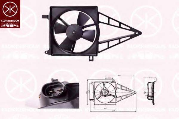 KLOKKERHOLM 50502603 Вентилятор, охолодження двигуна