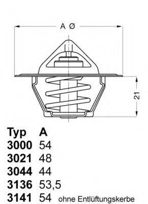 WAHLER 314187D Термостат, охолоджуюча рідина