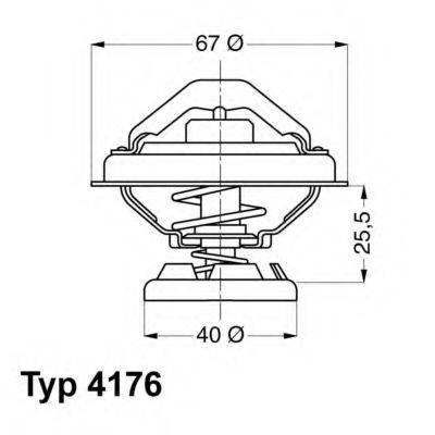 WAHLER 417685D Термостат, охолоджуюча рідина