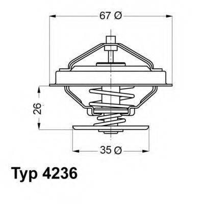 WAHLER 423688D Термостат, охолоджуюча рідина