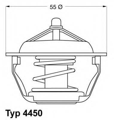 WAHLER 445089D Термостат, охолоджуюча рідина