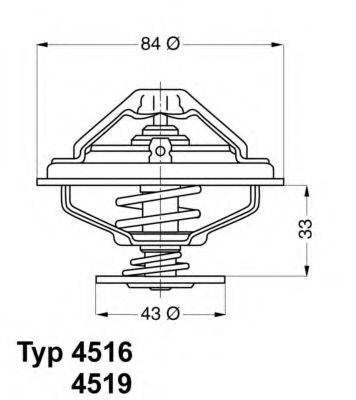 WAHLER 451670D Термостат, охолоджуюча рідина