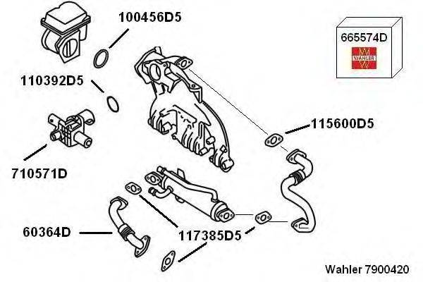 WAHLER 7900420 Рециркуляція ОГ