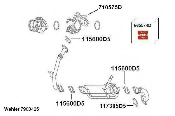 WAHLER 7900425 Рециркуляція ОГ