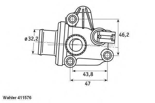 WAHLER 41157687D Термостат, охолоджуюча рідина