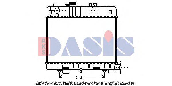 AKS DASIS 050026N Радіатор, охолодження двигуна