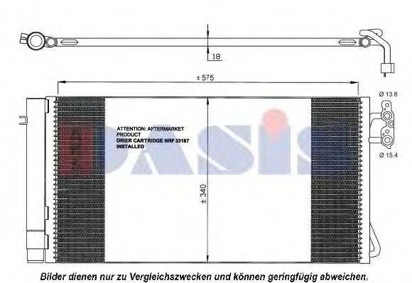 AKS DASIS 052002N Конденсатор, кондиціонер