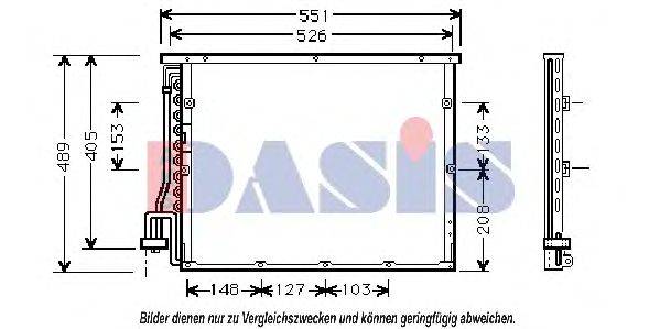 AKS DASIS 052150N Конденсатор, кондиціонер