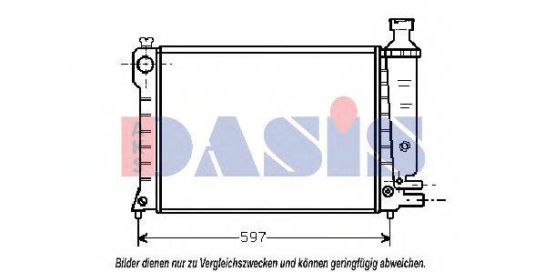 AKS DASIS 060190N Радіатор, охолодження двигуна