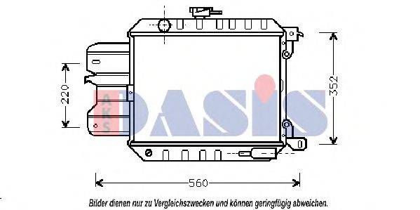 AKS DASIS 070090N Радіатор, охолодження двигуна