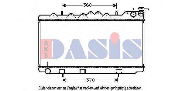 AKS DASIS 070340N Радіатор, охолодження двигуна