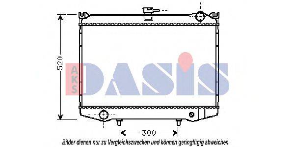 AKS DASIS 071560N Радіатор, охолодження двигуна