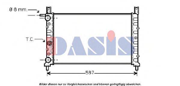 AKS DASIS 080190N Радіатор, охолодження двигуна