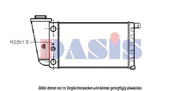 AKS DASIS 080270N Радіатор, охолодження двигуна