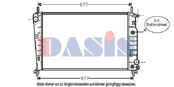 AKS DASIS 090086N Радіатор, охолодження двигуна