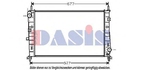 AKS DASIS 090710N Радіатор, охолодження двигуна