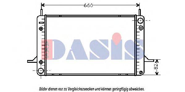 AKS DASIS 092290N Радіатор, охолодження двигуна