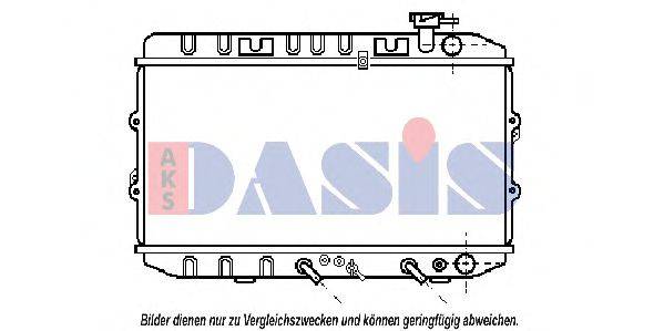 AKS DASIS 100190N Радіатор, охолодження двигуна