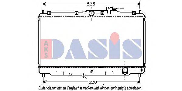 AKS DASIS 100590N Радіатор, охолодження двигуна