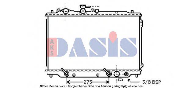 AKS DASIS 110110N Радіатор, охолодження двигуна