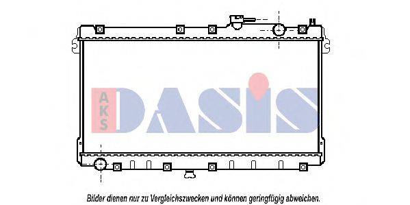 AKS DASIS 110380N Радіатор, охолодження двигуна