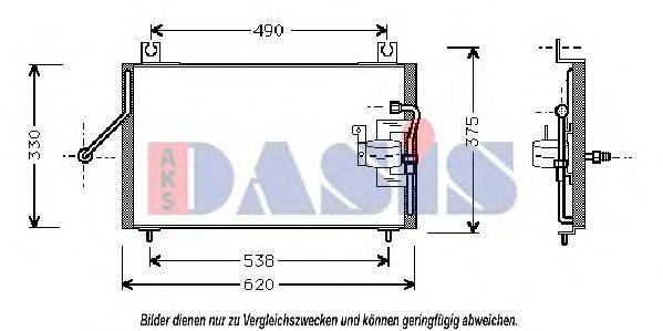 AKS DASIS 112006N Конденсатор, кондиціонер