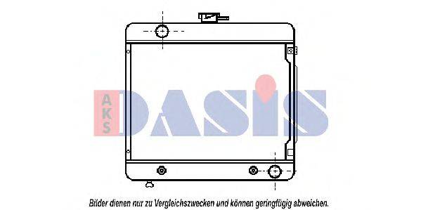 AKS DASIS 120020N Радіатор, охолодження двигуна