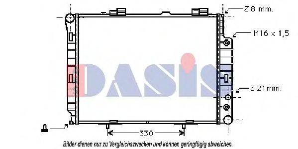 AKS DASIS 120054N Радіатор, охолодження двигуна